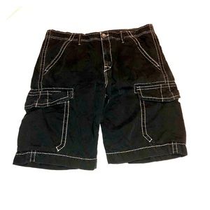 Men’s True Religion Black Cargo Shorts